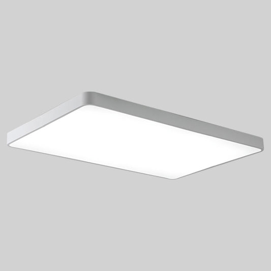 Macaron LED Rectangle Ceiling Lamp, Stepless Dimming, Size:110x70cm(White) by buy2fix