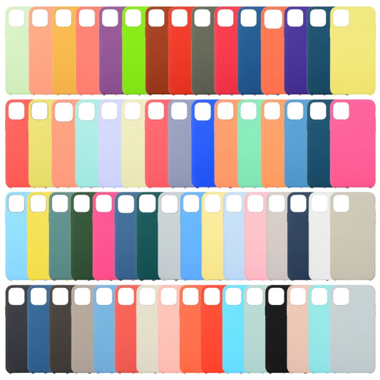 For iPhone 12 / 12 Pro Solid Silicone Phone Case(Mint Green) by buy2fix