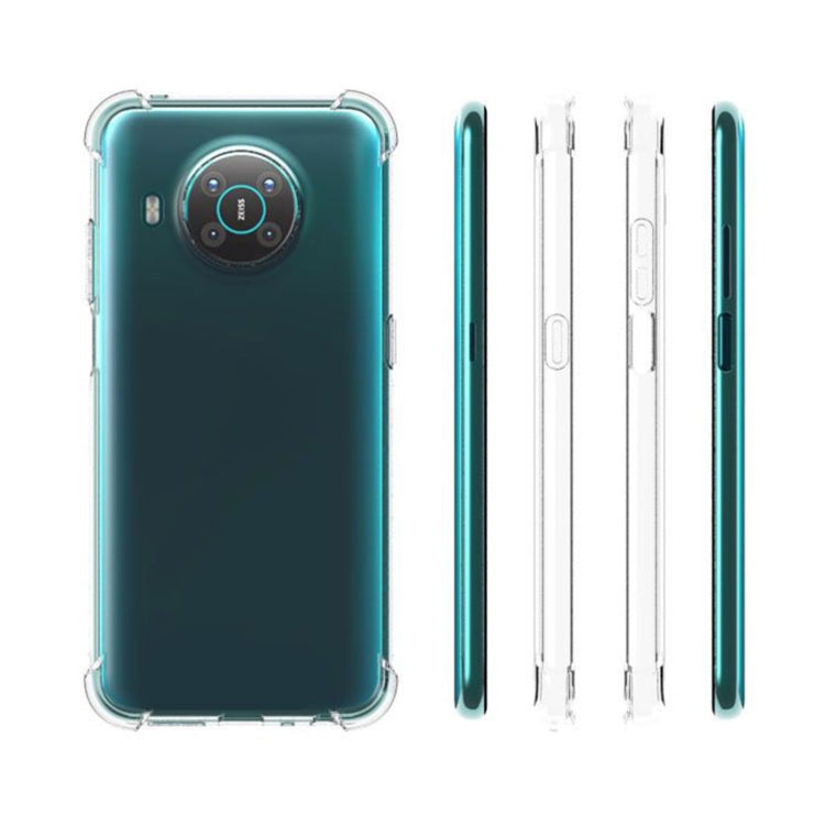 For Nokia X10 Shockproof Non-slip Thickening TPU Phone Case(Transparent) - Nokia Cases by buy2fix | Online Shopping UK | buy2fix