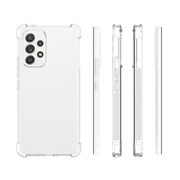 For Samsung Galaxy A53 Shockproof Non-slip Thickening TPU Phone Case(Transparent) by buy2fix