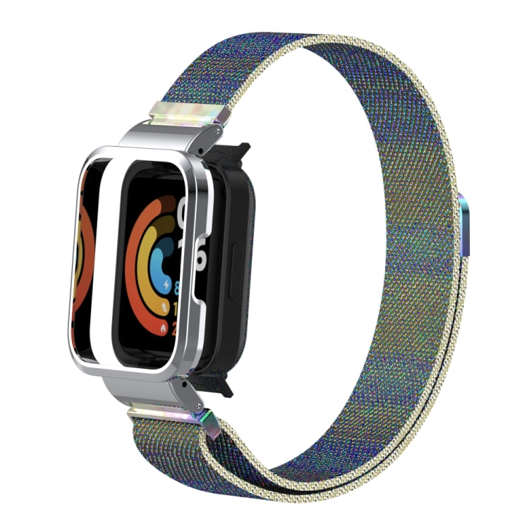 For Xiaomi Redmi Watch 2 Milanese Magnetic Metal Watchband(Colorful) - Watch Bands by buy2fix | Online Shopping UK | buy2fix