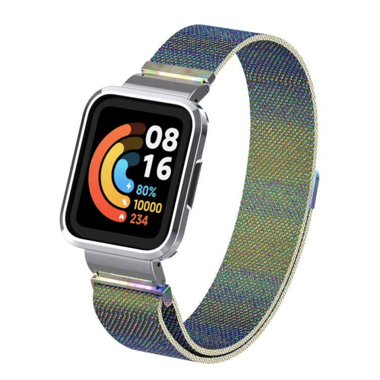 For Xiaomi Redmi Watch 2 Milanese Magnetic Metal Watchband(Colorful) - Watch Bands by buy2fix | Online Shopping UK | buy2fix
