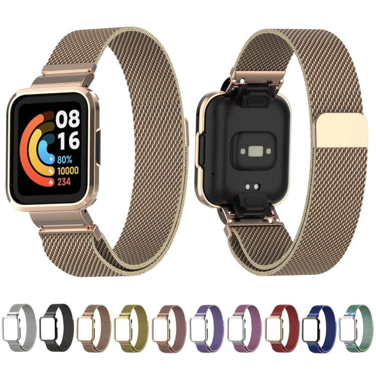 For Xiaomi Redmi Watch 2 Milanese Magnetic Metal Watchband(Colorful) by buy2fix