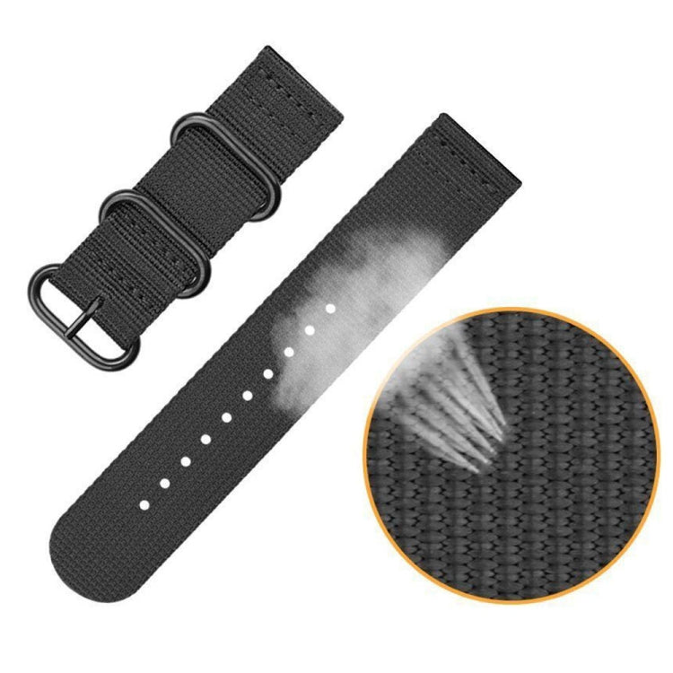 For Suunto CORE Three-ring Steel Buckle Nylon Watch Band(Midnight Blue) - by buy2fix | Online Shopping UK | buy2fix