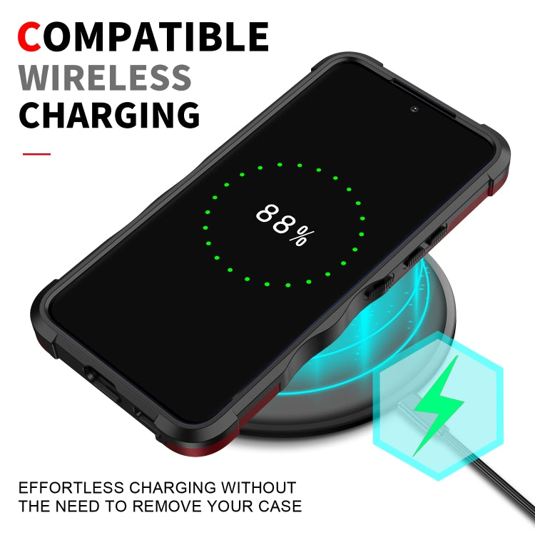 For Samsung Galaxy S22+ 5G Non-slip Armor Phone Case(Black) - Galaxy S22+ 5G Cases by buy2fix | Online Shopping UK | buy2fix