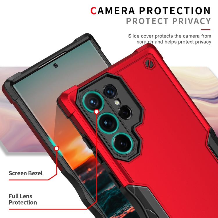 For Samsung Galaxy S22 Ultra 5G Non-slip Armor Phone Case(Black) - Galaxy S22 Ultra 5G Cases by buy2fix | Online Shopping UK | buy2fix