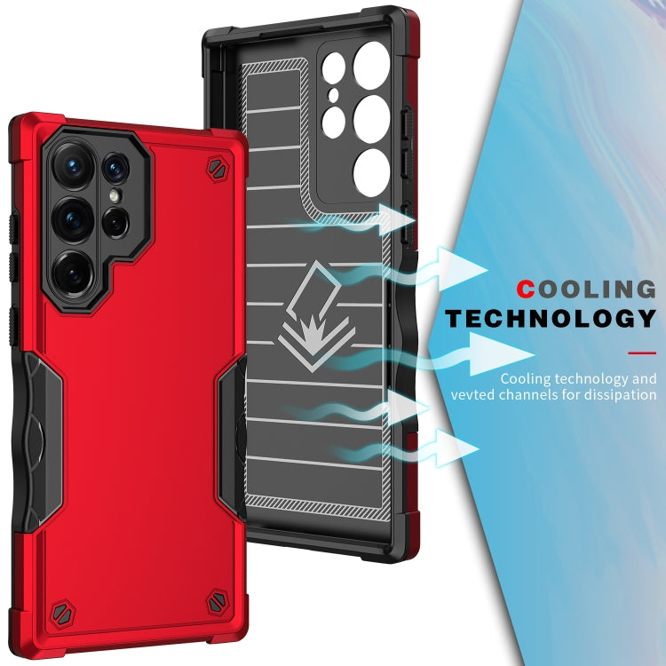 For Samsung Galaxy S22 Ultra 5G Non-slip Armor Phone Case(Black) - Galaxy S22 Ultra 5G Cases by buy2fix | Online Shopping UK | buy2fix
