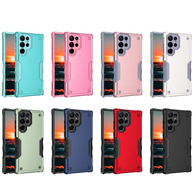 For Samsung Galaxy S22 Ultra 5G Non-slip Armor Phone Case(White) - Galaxy S22 Ultra 5G Cases by buy2fix | Online Shopping UK | buy2fix
