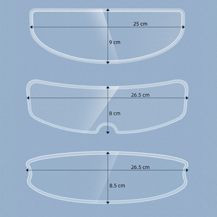 Visor Anti-fog PC Shield Helmet Lens Film(26.5 x 8.0cm) - Others by buy2fix | Online Shopping UK | buy2fix