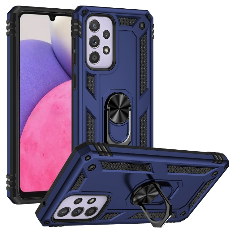 For Samsung Galaxy A33 5G Shockproof TPU + PC Phone Case(Blue) - Galaxy Phone Cases by buy2fix | Online Shopping UK | buy2fix