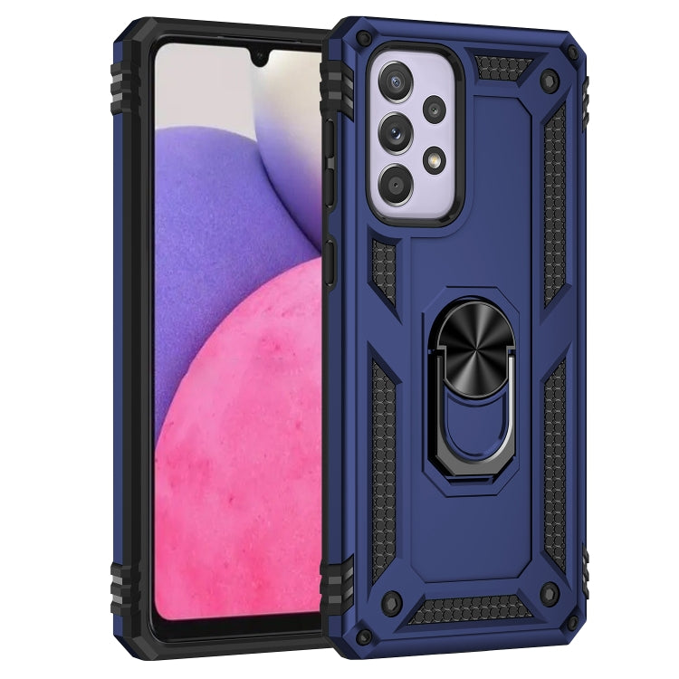 For Samsung Galaxy A33 5G Shockproof TPU + PC Phone Case(Blue) - Galaxy Phone Cases by buy2fix | Online Shopping UK | buy2fix