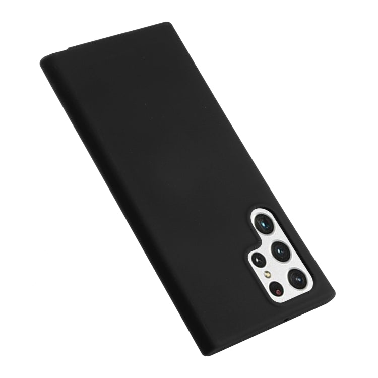 For Samsung Galaxy S22 Ultra 5G GOOSPERY SOFT FEELING Liquid TPU Soft Case(Black) - Galaxy S22 Ultra 5G Cases by GOOSPERY | Online Shopping UK | buy2fix