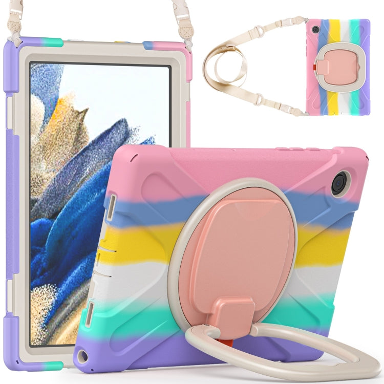 For Samsung Galaxy Tab A8 10.5 2021 Silicone + PC Tablet Case(Colorful Pink) - Other Galaxy Tab PC by buy2fix | Online Shopping UK | buy2fix