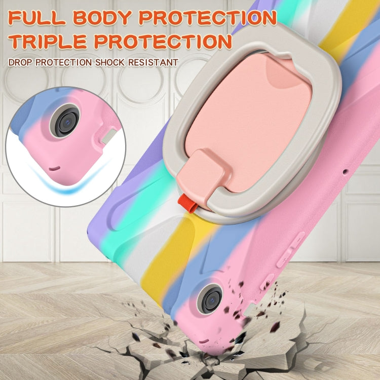 For Samsung Galaxy Tab A8 10.5 2021 Silicone + PC Tablet Case(Colorful Pink) - Other Galaxy Tab PC by buy2fix | Online Shopping UK | buy2fix