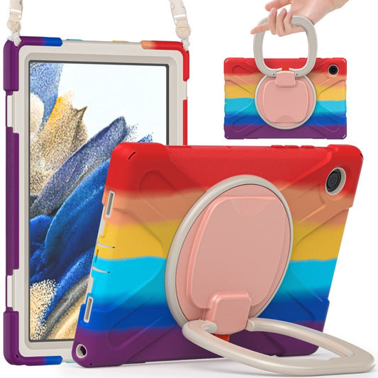 For Samsung Galaxy Tab A8 10.5 2021 Silicone + PC Tablet Case(Colorful Red) by buy2fix