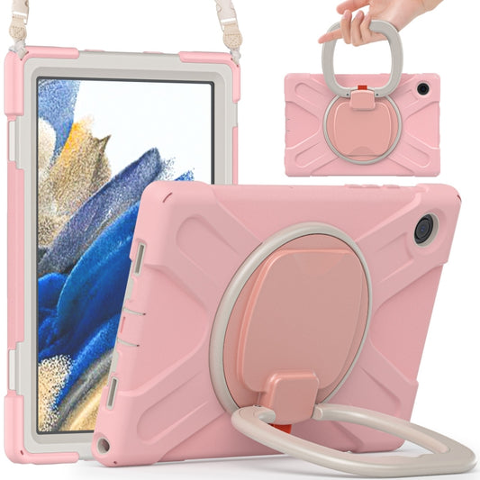 For Samsung Galaxy Tab A8 10.5 2021 Silicone + PC Tablet Case(Rose Gold) by buy2fix