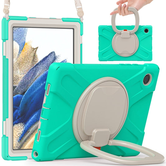 For Samsung Galaxy Tab A8 10.5 2021 Silicone + PC Tablet Case(Mint Green) by buy2fix