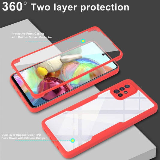 For Samsung Galaxy A71 4G Acrylic + TPU 360 Degrees Full Coverage Shockproof Phone Case(Purple) by buy2fix