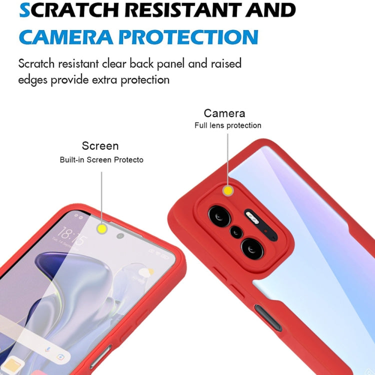 For Xiaomi Mi 11T / 11T Pro Acrylic + TPU 360 Degrees Full Coverage Shockproof Phone Case(Pink) - Xiaomi Cases by buy2fix | Online Shopping UK | buy2fix