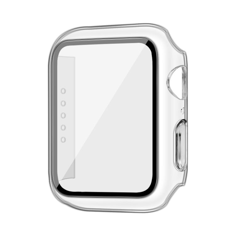 imak PC Case with Tempered Glass Film For Apple Watch Series 8 / 7 45mm(Transparent) - Watch Cases by imak | Online Shopping UK | buy2fix