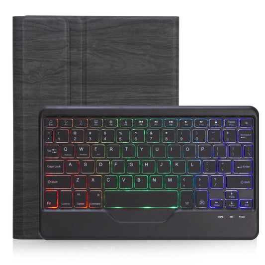 For Microsoft Surface Go 4 / 3 / 2 / 1 SFGOS Tri-color Backlit Tree Texture Bluetooth Keyboard Leather Case(Black + Black) - For MicroSoft by buy2fix | Online Shopping UK | buy2fix