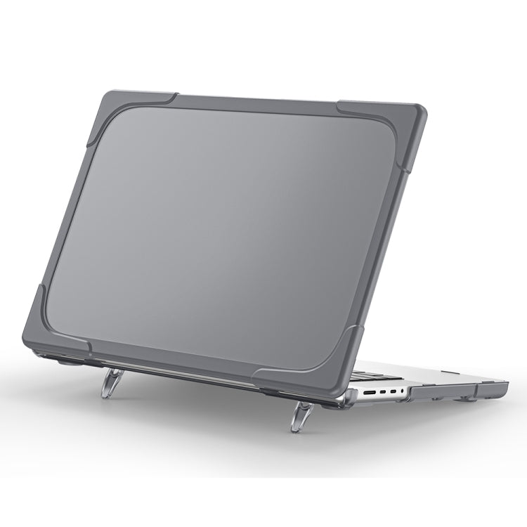 TPU + PC Two Color Laptop Protective Case For MacBook Pro 14.2 inch A2442 2021(Grey) - MacBook Pro Cases by buy2fix | Online Shopping UK | buy2fix