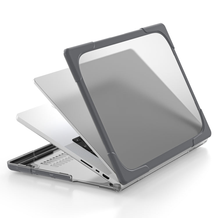 TPU + PC Two Color Laptop Protective Case For MacBook Pro 14.2 inch A2442 2021(Grey) - MacBook Pro Cases by buy2fix | Online Shopping UK | buy2fix