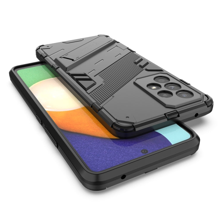 For Samsung Galaxy A53 5G Punk Armor 2 in 1 PC + TPU Shockproof Phone Case with Invisible Holder(Black) - Galaxy Phone Cases by buy2fix | Online Shopping UK | buy2fix