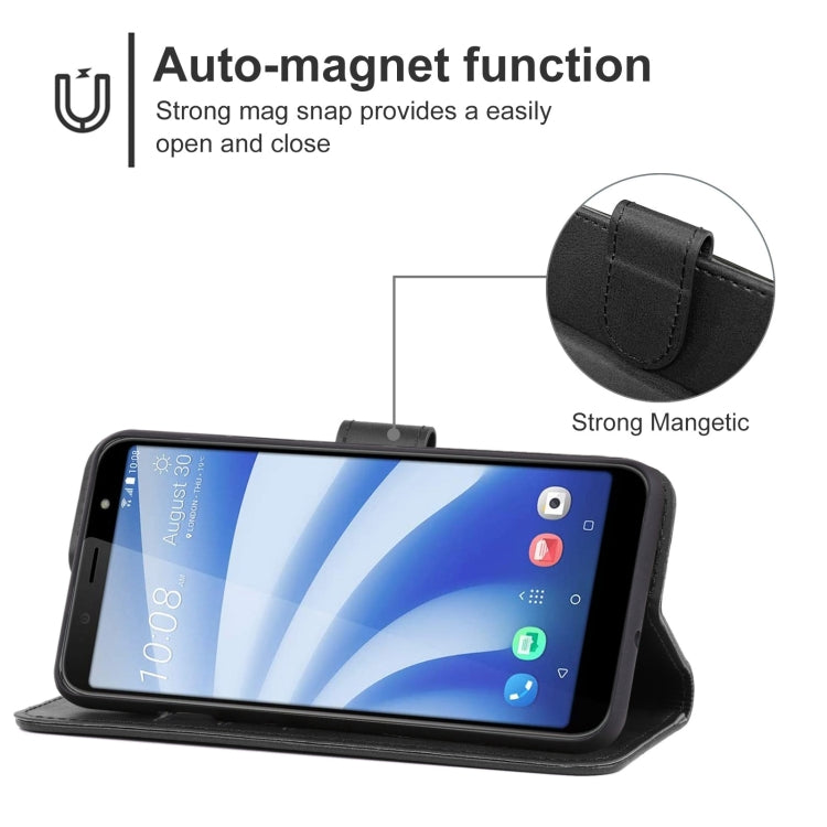 Leather Phone Case For HTC U12 Life(Black) - More Brand by buy2fix | Online Shopping UK | buy2fix
