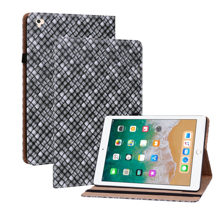 Color Weave Smart Leather Tablet Case For iPad Pro 9.7 2018 / 2017(Black) - iPad 9.7 (2018) & (2017) Cases by buy2fix | Online Shopping UK | buy2fix