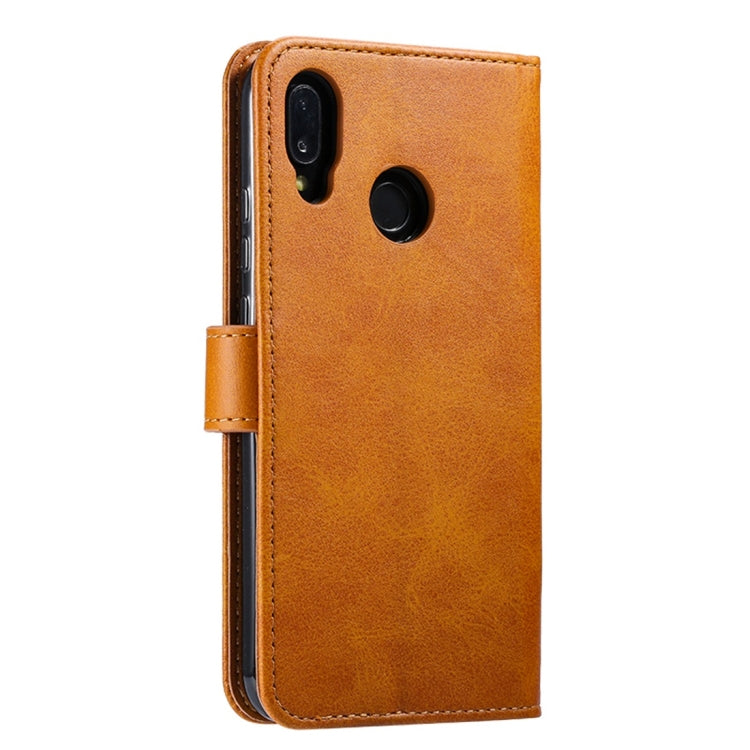 For Huawei P20 Lite GUSSIM Business Style Horizontal Flip Leather Case with Holder & Card Slots & Wallet(Khaki) - Huawei Cases by GUSSIM | Online Shopping UK | buy2fix