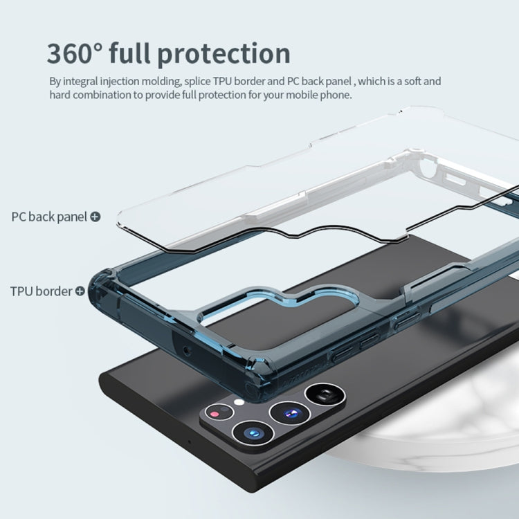 For Samsung Galaxy S22 Ultra 5G NILLKIN PC + TPU Phone Case(Transparent) - Galaxy S22 Ultra 5G Cases by NILLKIN | Online Shopping UK | buy2fix