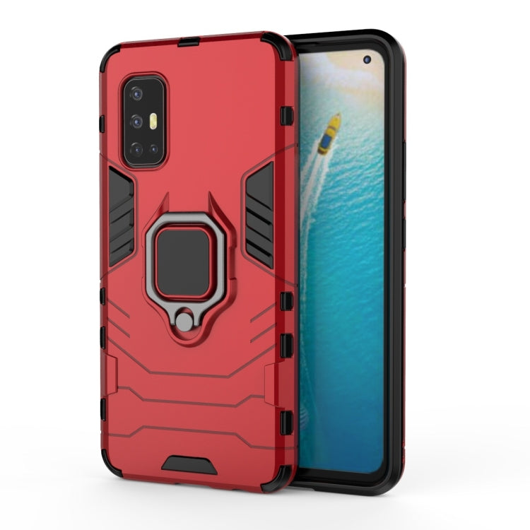 For Vivo V17 (India) Shockproof PC + TPU Protective Case with Magnetic Ring Holder(Red) - vivo Cases by buy2fix | Online Shopping UK | buy2fix