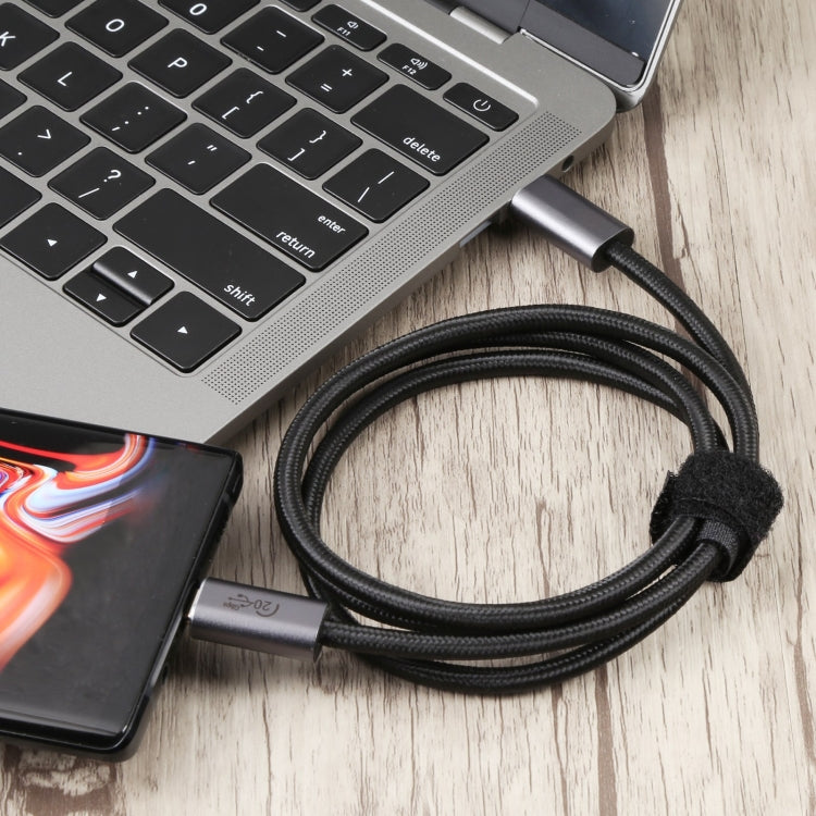20Gbps USB 3.2 USB-C / Type-C Male to USB-C / Type-C Male Braided Data Cable, Cable Length:3m(Black) by buy2fix