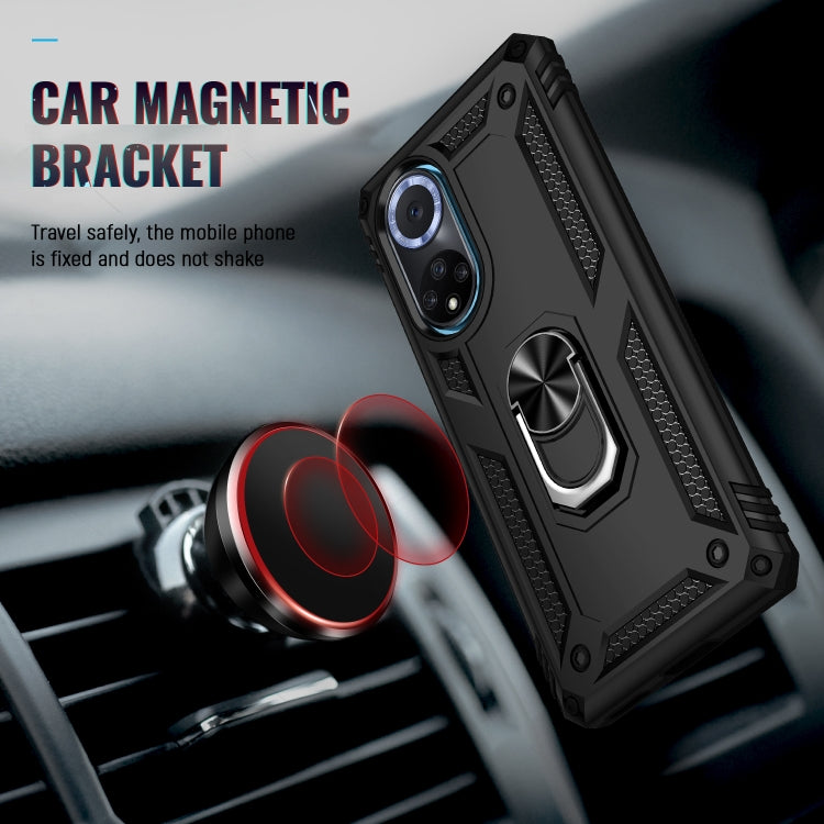 For Huawei nova 9 Shockproof TPU + PC Holder Phone Case(Black) - Huawei Cases by buy2fix | Online Shopping UK | buy2fix