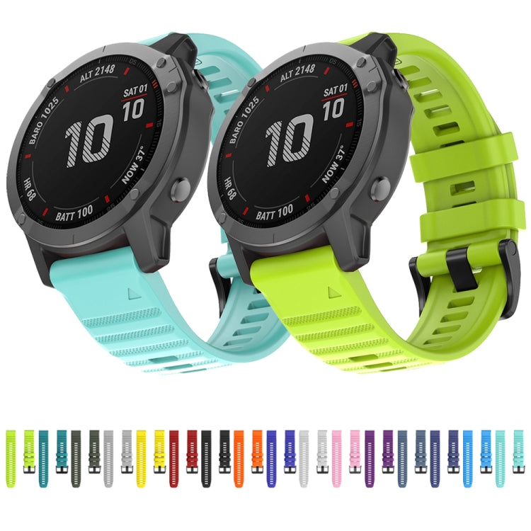 For Garmin Fenix 7 Silicone Watch Band(Mint Green) by buy2fix