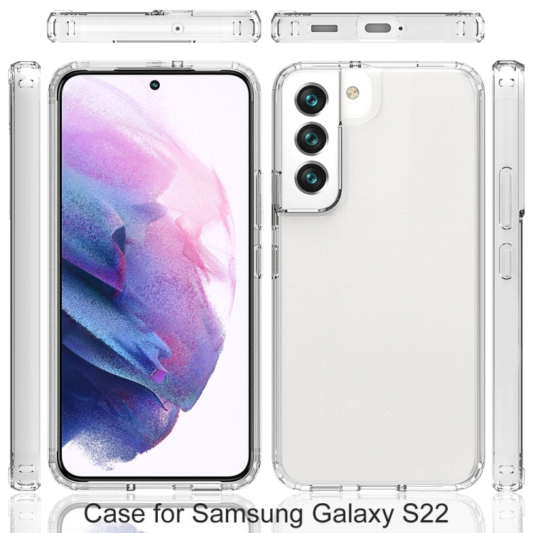 For Samsung Galaxy S22 5G Shockproof Scratchproof TPU + Acrylic Phone Case(Black) - Galaxy S22 5G Cases by buy2fix | Online Shopping UK | buy2fix