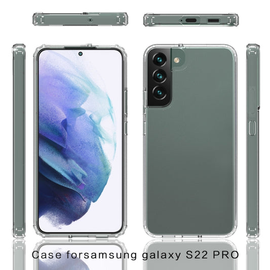 For Samsung Galaxy S22+ 5G Shockproof Scratchproof TPU + Acrylic Phone Case(Black) by buy2fix