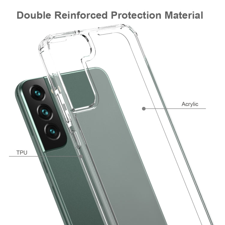 For Samsung Galaxy S22+ 5G Shockproof Scratchproof TPU + Acrylic Phone Case(Black) - Galaxy S22+ 5G Cases by buy2fix | Online Shopping UK | buy2fix
