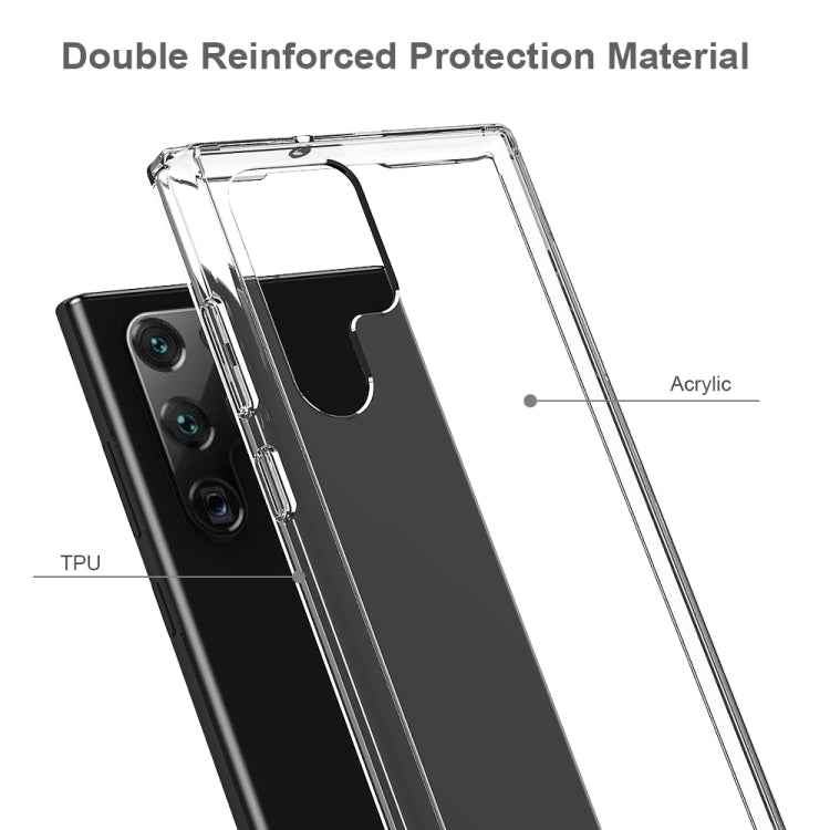 For Samsung Galaxy S22 Ultra 5G Shockproof Scratchproof TPU + Acrylic Phone Case(Black) - Galaxy S22 Ultra 5G Cases by buy2fix | Online Shopping UK | buy2fix