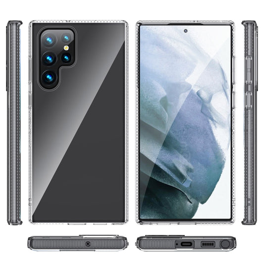 For Samsung Galaxy S22 Ultra 5G High Transparent TPU Shockproof Phone Case by buy2fix