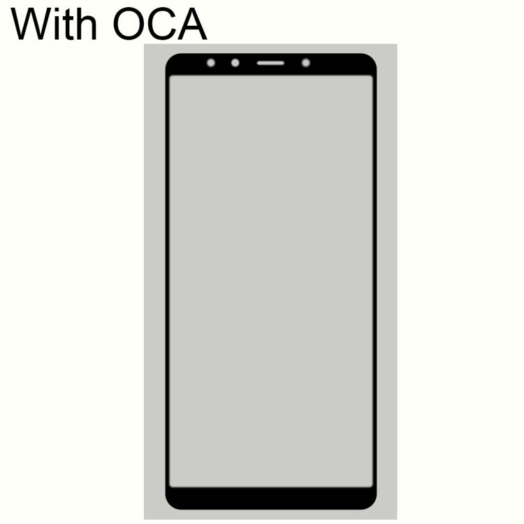Front Screen Outer Glass Lens with OCA Optically Clear Adhesive for Xiaomi Mi 6X(Black) - LCD Related Parts by buy2fix | Online Shopping UK | buy2fix