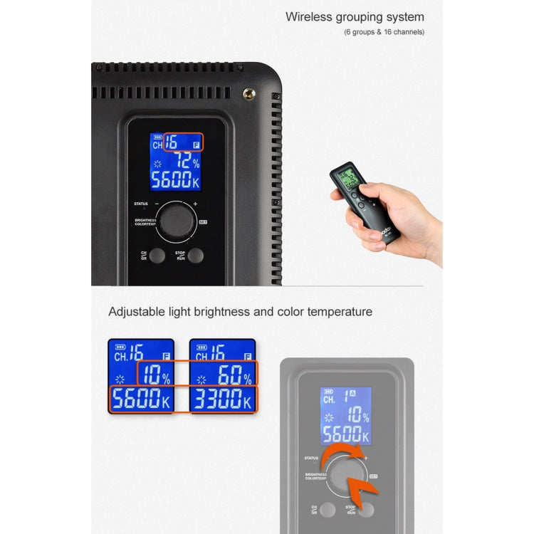 Godox LEDP260C LED Video Shoot Light - by Godox | Online Shopping UK | buy2fix