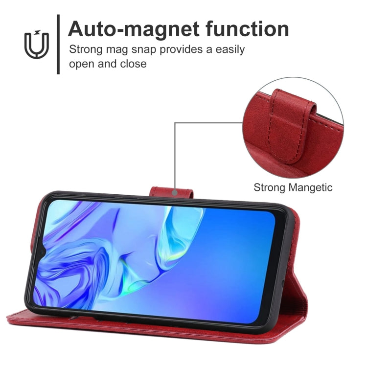 Leather Phone Case For TCL 305 / 30 SE / 306 & Sharp Aquos V6 / V6 Plus(Red) - TCL by buy2fix | Online Shopping UK | buy2fix