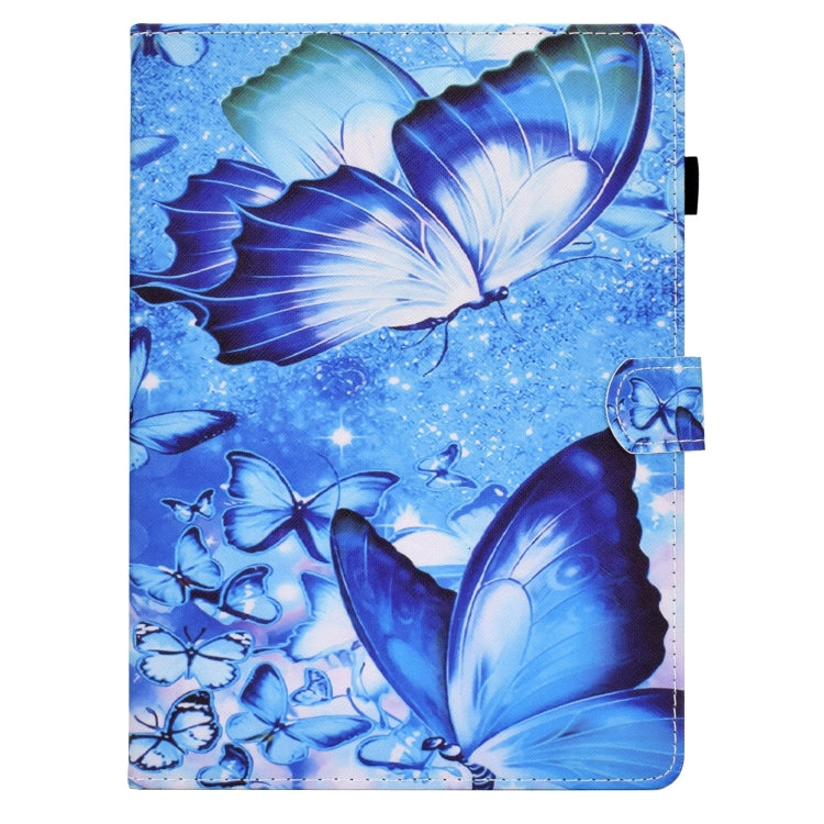 For iPad Pro 11 2022 / 2021 / 2020 Sewing Pen Slot Leather Tablet Case(Butterflies) - iPad Pro 11 (2022/2021) Cases by buy2fix | Online Shopping UK | buy2fix