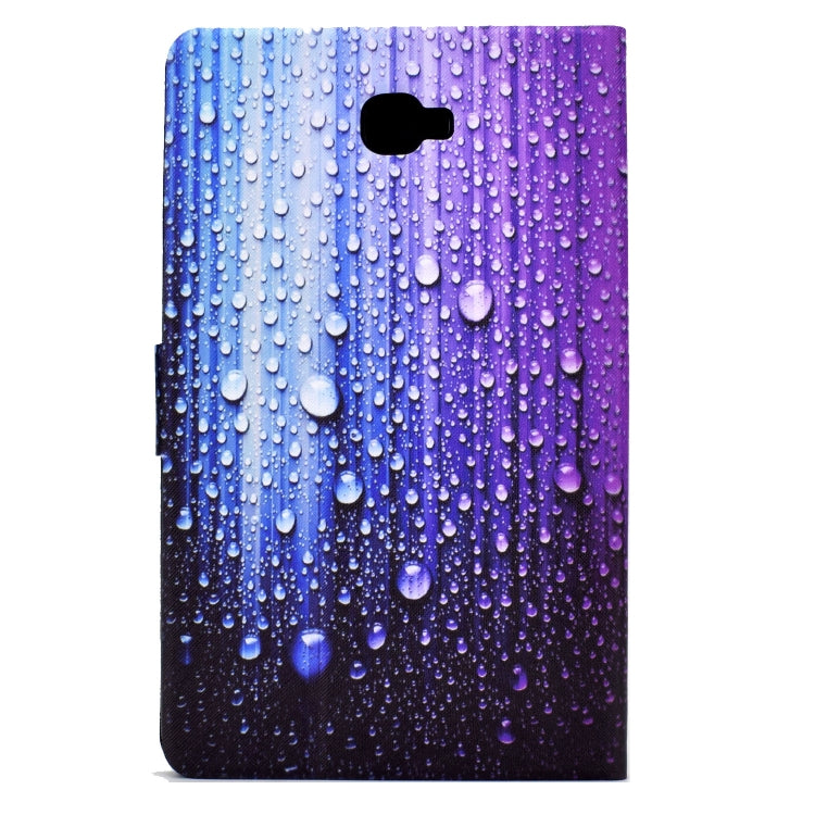 For Samsung Galaxy Tab A 10.1 2016 Electric Pressed TPU Leather Tablet Case(Water Droplets) - Amazon by buy2fix | Online Shopping UK | buy2fix