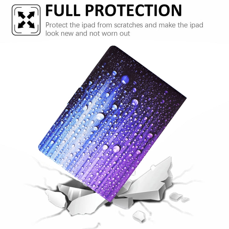 For Samsung Galaxy Tab A 10.1 2016 Electric Pressed TPU Leather Tablet Case(Water Droplets) - Amazon by buy2fix | Online Shopping UK | buy2fix