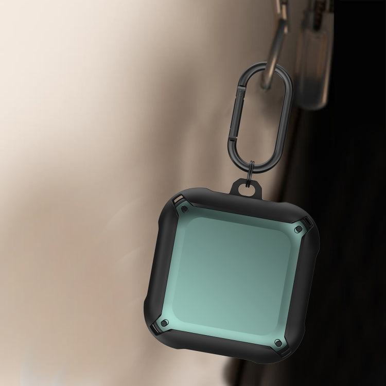 Armor Earphone Protective Case with Hook For Beats Fit Pro(Black + Red) by buy2fix