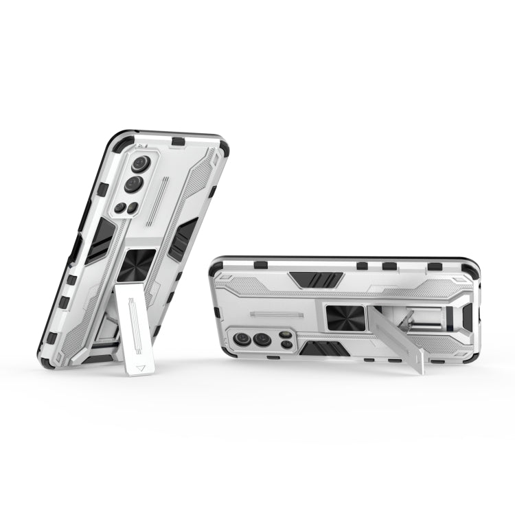 For vivo iQOO Z3 5G Supersonic PC + TPU Shock-proof Phone Case with Holder(Silver) - vivo Cases by buy2fix | Online Shopping UK | buy2fix