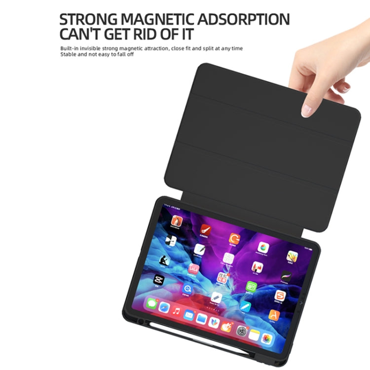 For iPad mini 6 / mini 2024 Magnetic Split Leather Smart Tablet Case(Black) - iPad mini 6 Cases by buy2fix | Online Shopping UK | buy2fix